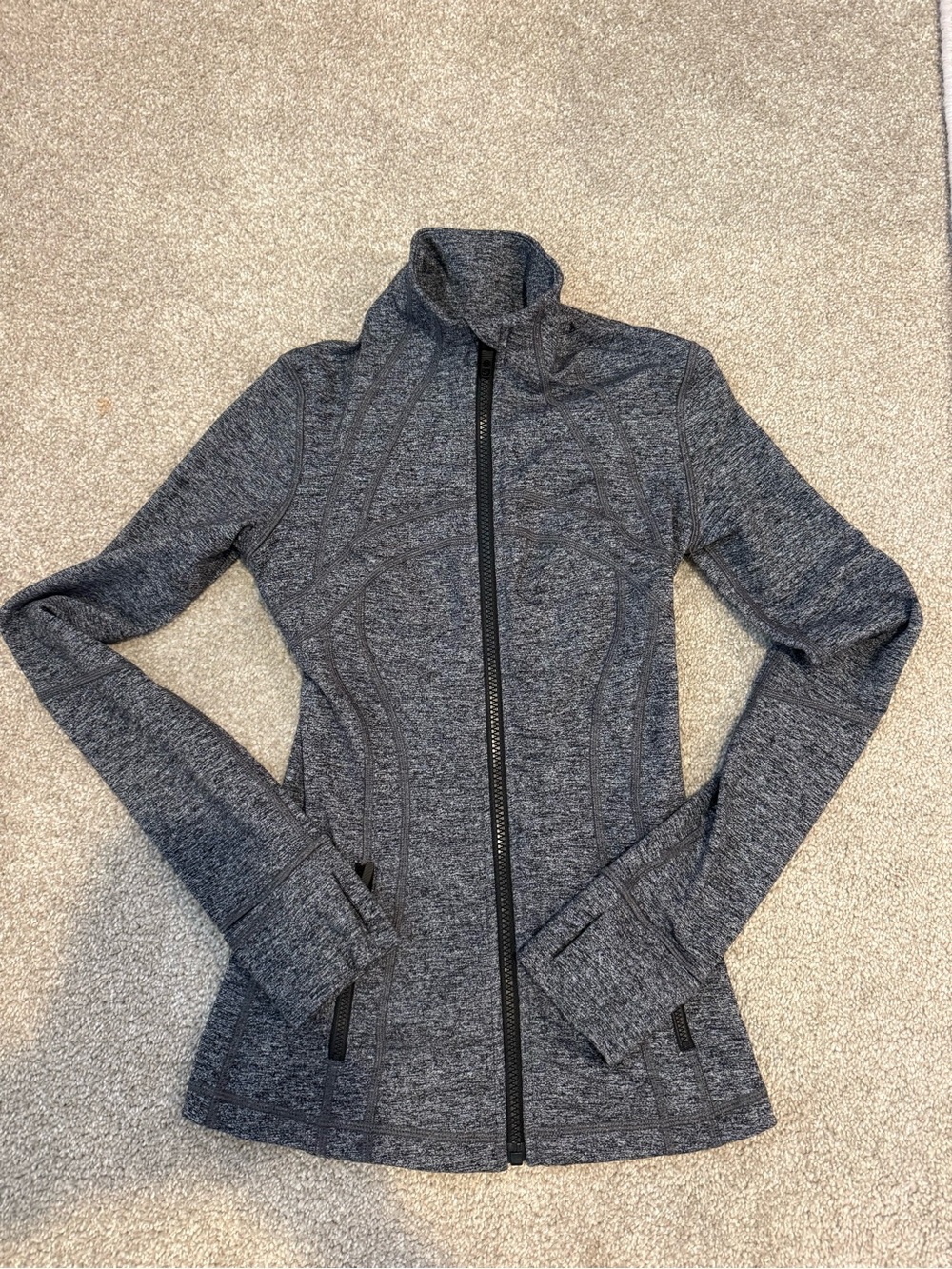 lululemon athletica Heathered Charcoal Full-Zip Jacket